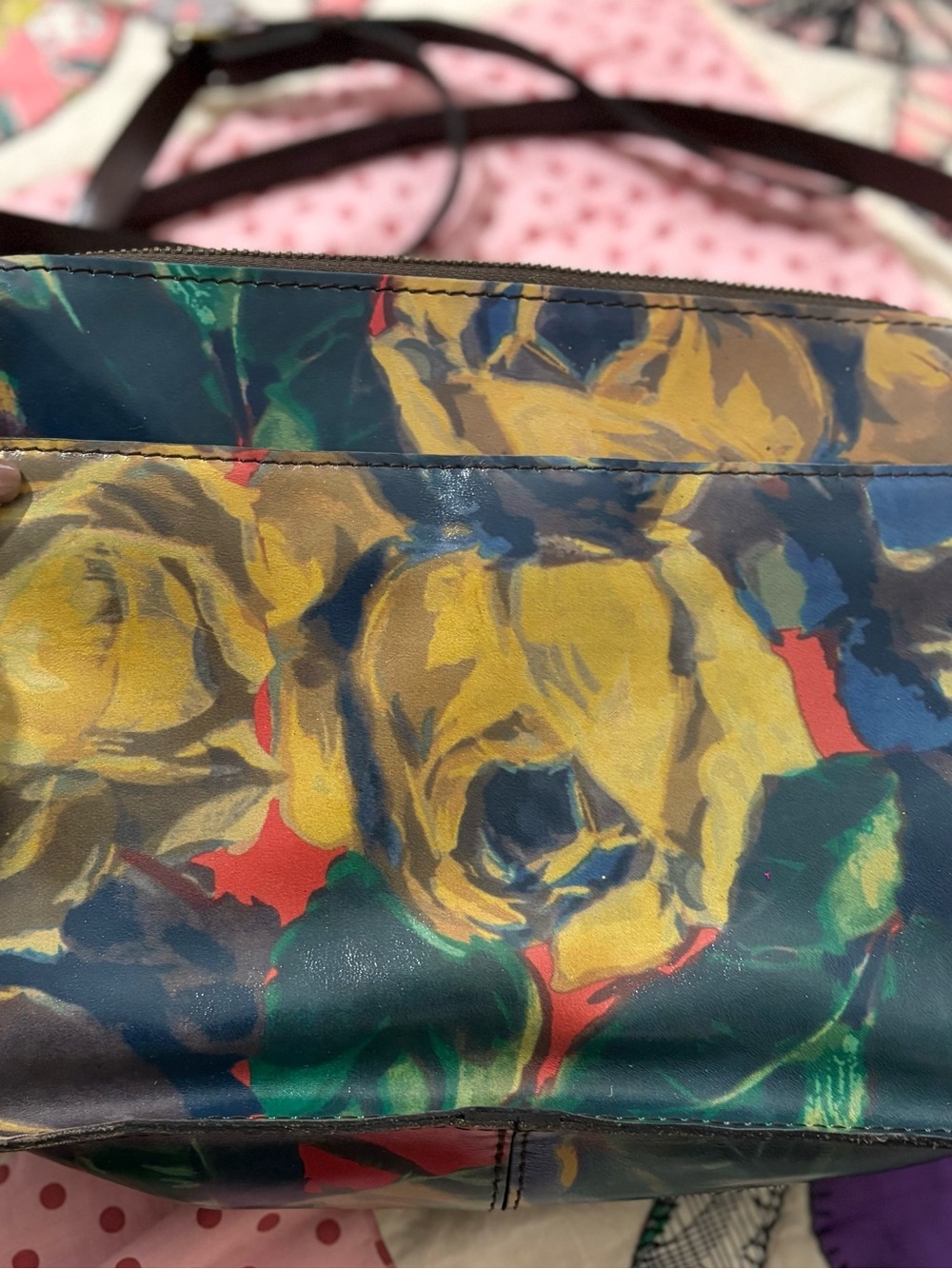 Patricia Nash Floral Print Crossbody Bag in Multicolor